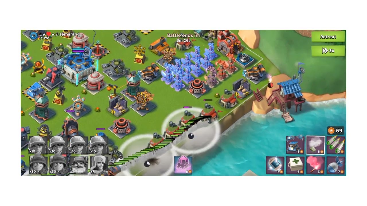 How to Beat Super Deffensive Base in Boom Beach (No Boost)! (Ultimate Strategy Guide)! #29