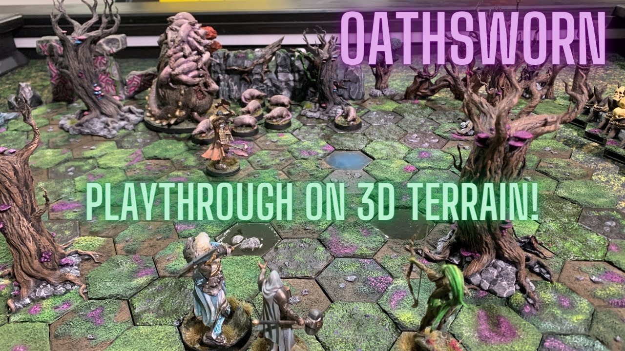 Oathsworn Playthrough on 3D Terrain - CH1 Part 1