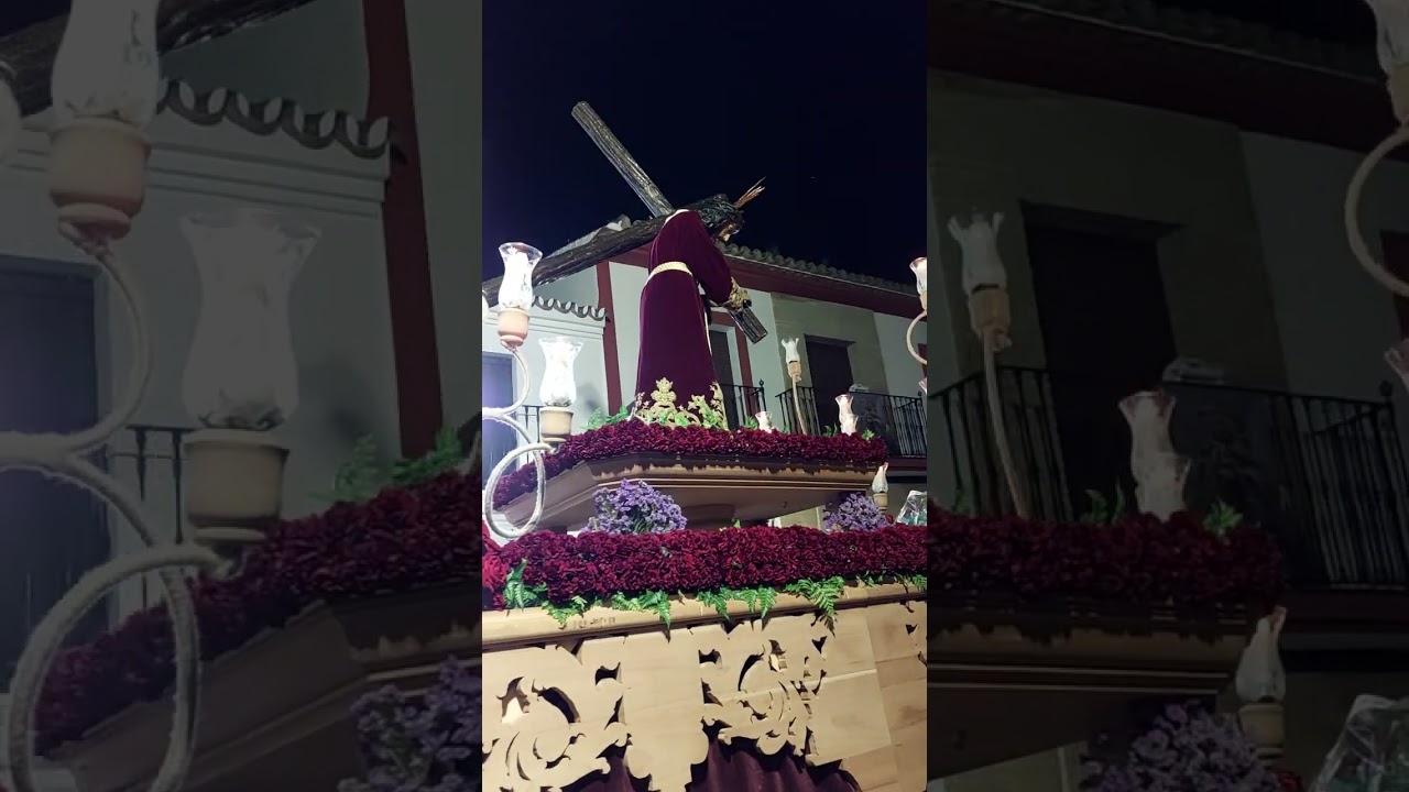 La AM Nuestro Padre Jesús Nazareno de la Palma del Condado acompañado al Nazareno de Villarrasa 