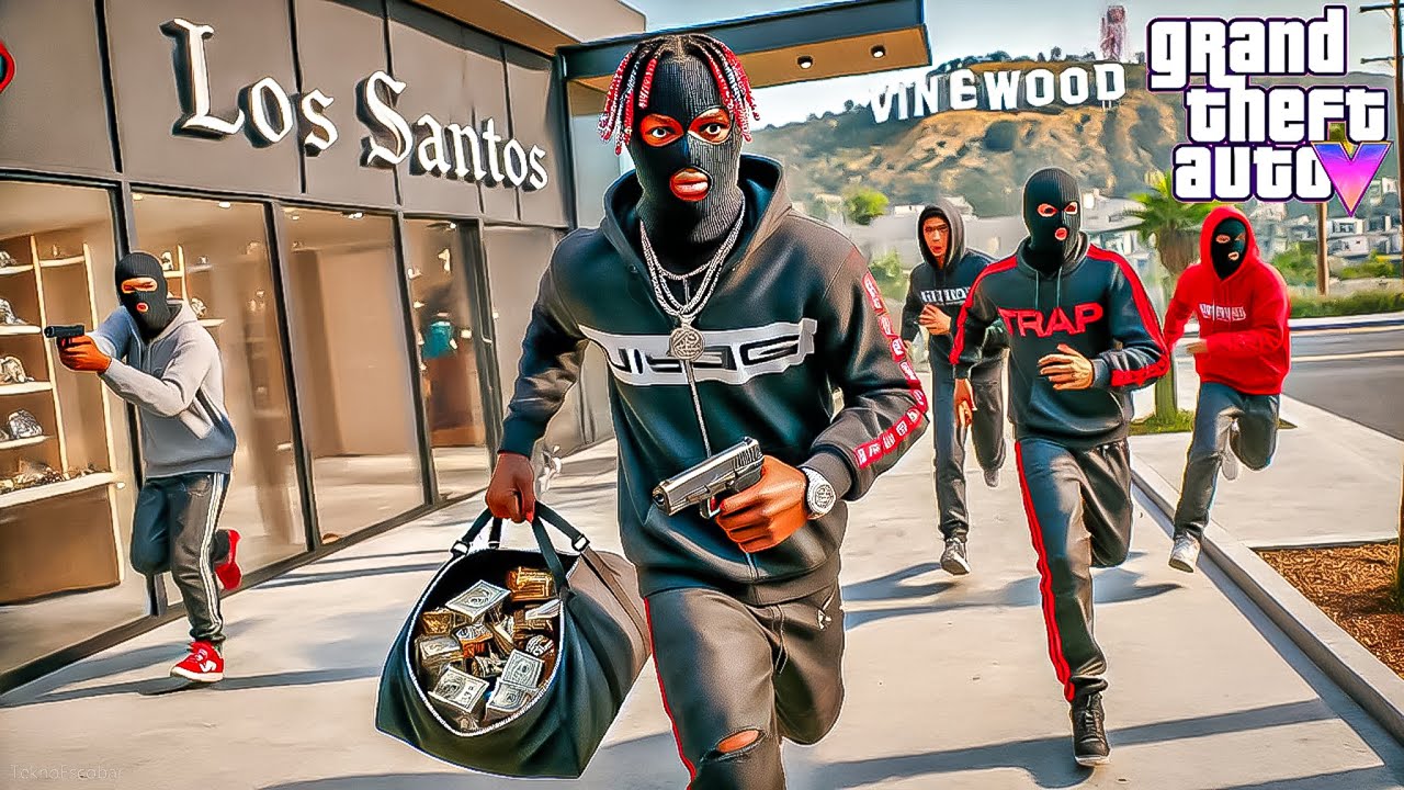 FRANCESCO FA LA SUA PRIMA RAPINA! GTA 5 MOD VITA DA GANGSTER