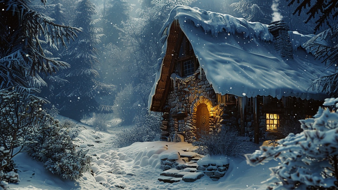 Snowfall Serenity:Celtic Tunes for a Cozy Winter Night-Relaxing Celtic Medieval Music for Deep Sleep