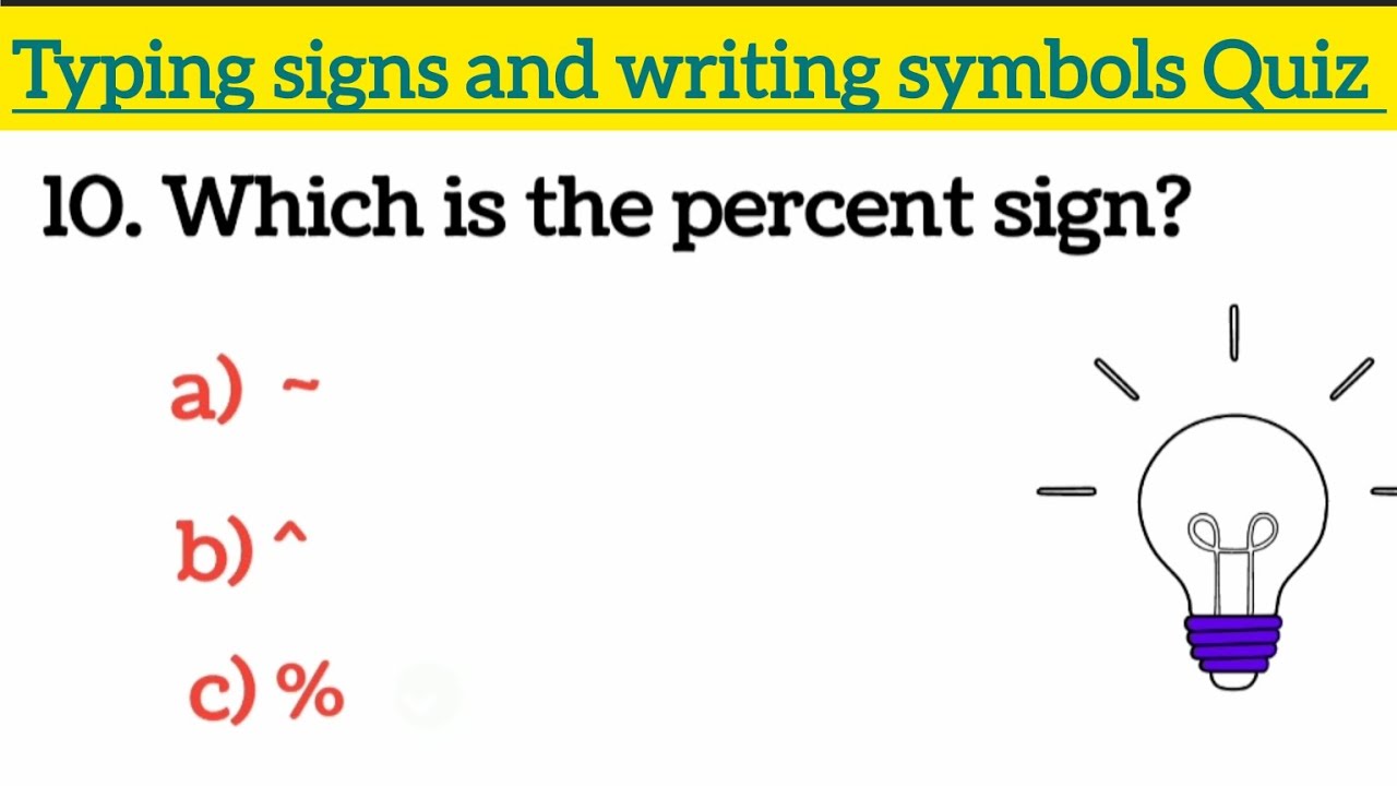 Very helpful Typing signs and writing symbols Quiz test| Basic knowledge #typingsoftware #english 