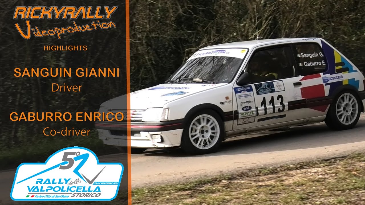 Highlights SANGUIN - GABURRO // 5° Rally della Valpolicella Storico 2025
