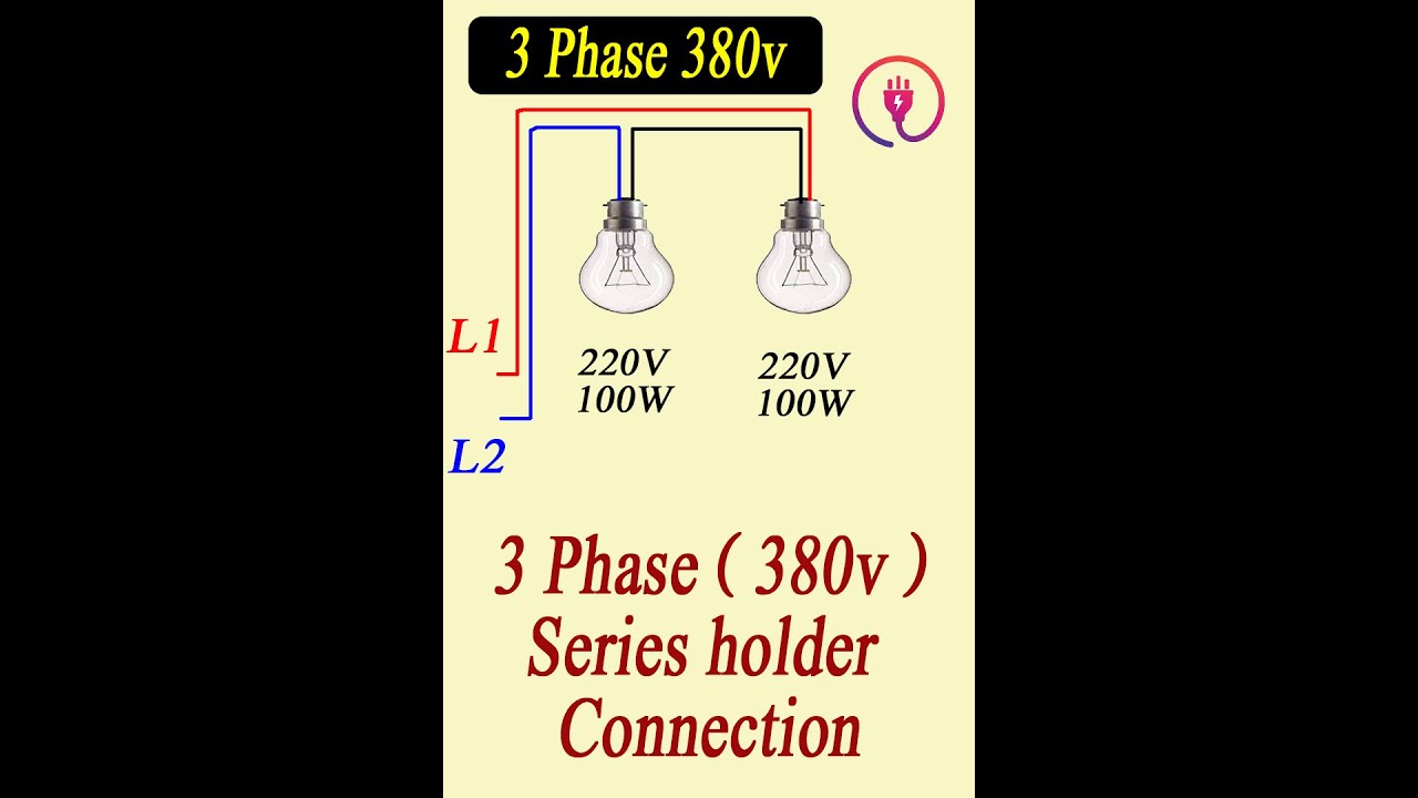 3 phase series test lamp | 440 volt testing bulb | #shorts | #electricalpower