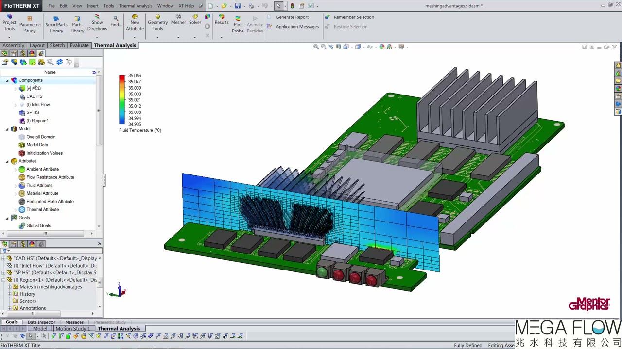 【Simcenter Flotherm XT 教學】網格功能教學與設定說明 Mesh setting-兆水科技代理Flotherm XT