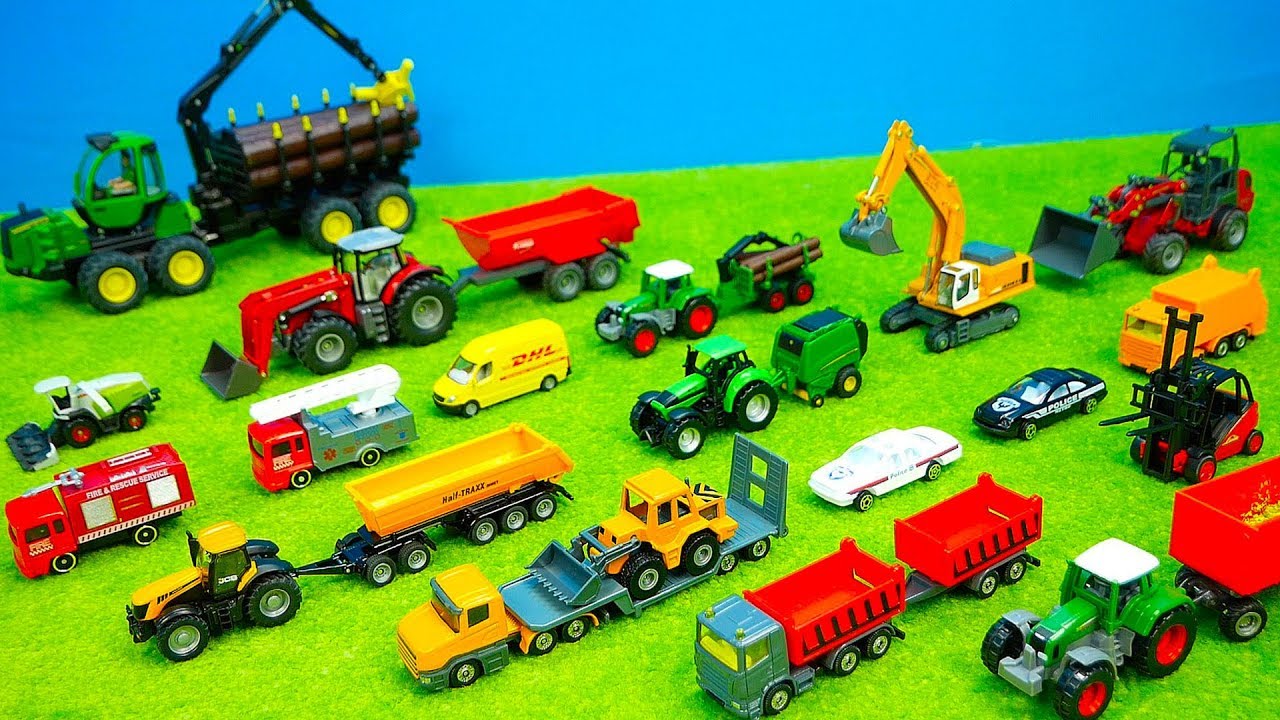 Polizei, Feuerwehr, Müllauto, Traktoren, Bagger & Laster, Siku, Spielzeugautos für Kinder