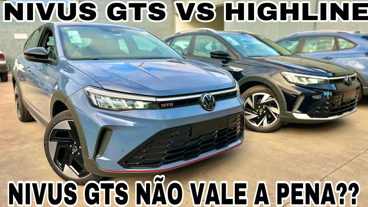 COMPARATIVO NIVUS GTS 2026 VS HIGHLINE 2025 | QUAL VERSÃO VALE MAIS A PENA???