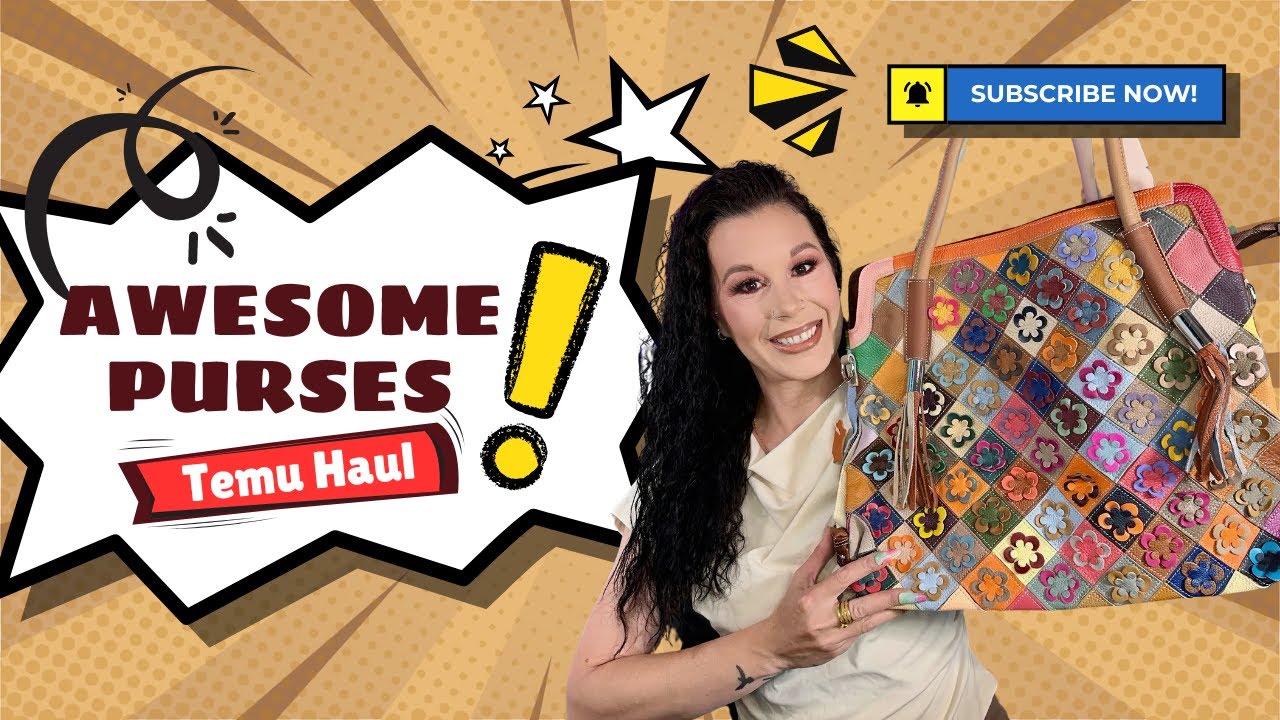 Temu Haul!  Awesome Purses!! #temuhaul #temustyle #temufinds #temufashion