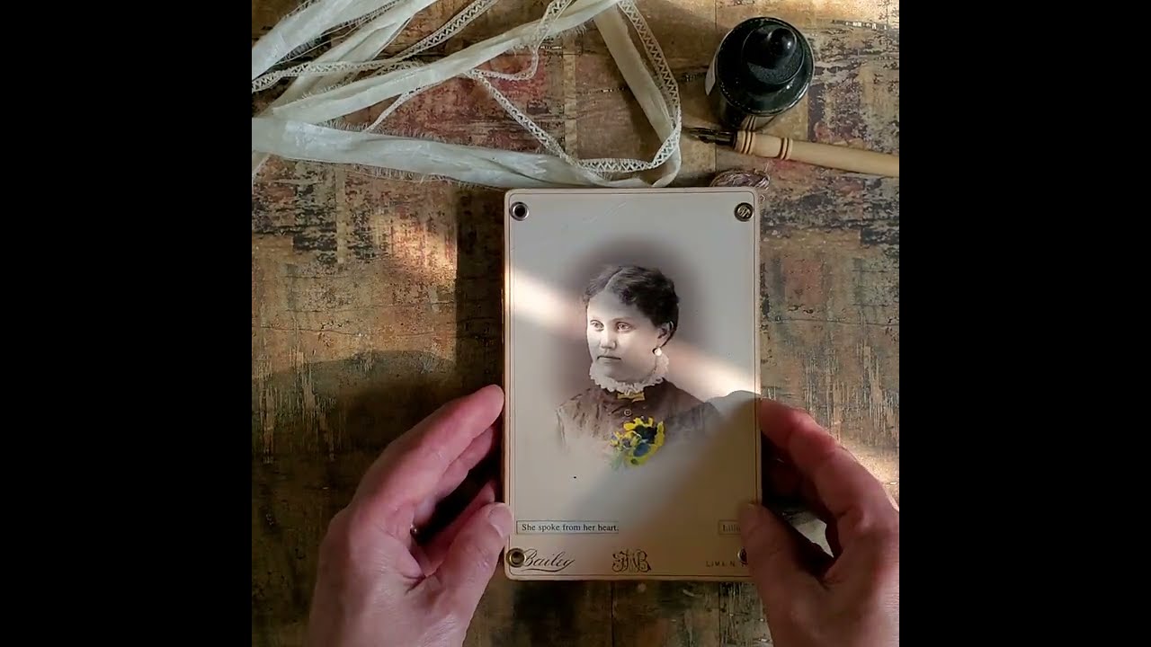 Cabinet Card Accordion Folio inspired by Margreth @SevenplazaCreative Flip through.