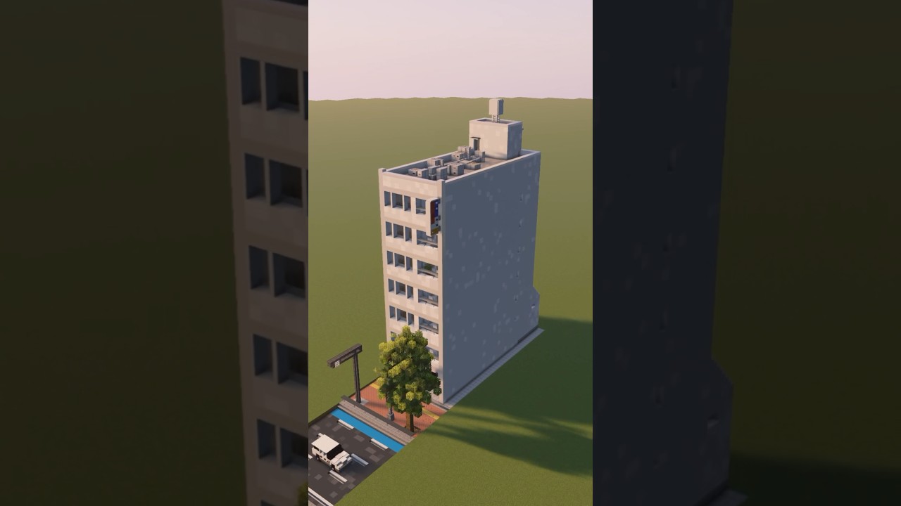 Minecraft City Building | Timelapse #minecraftshorts #minecraftbuilding #minecraftcity