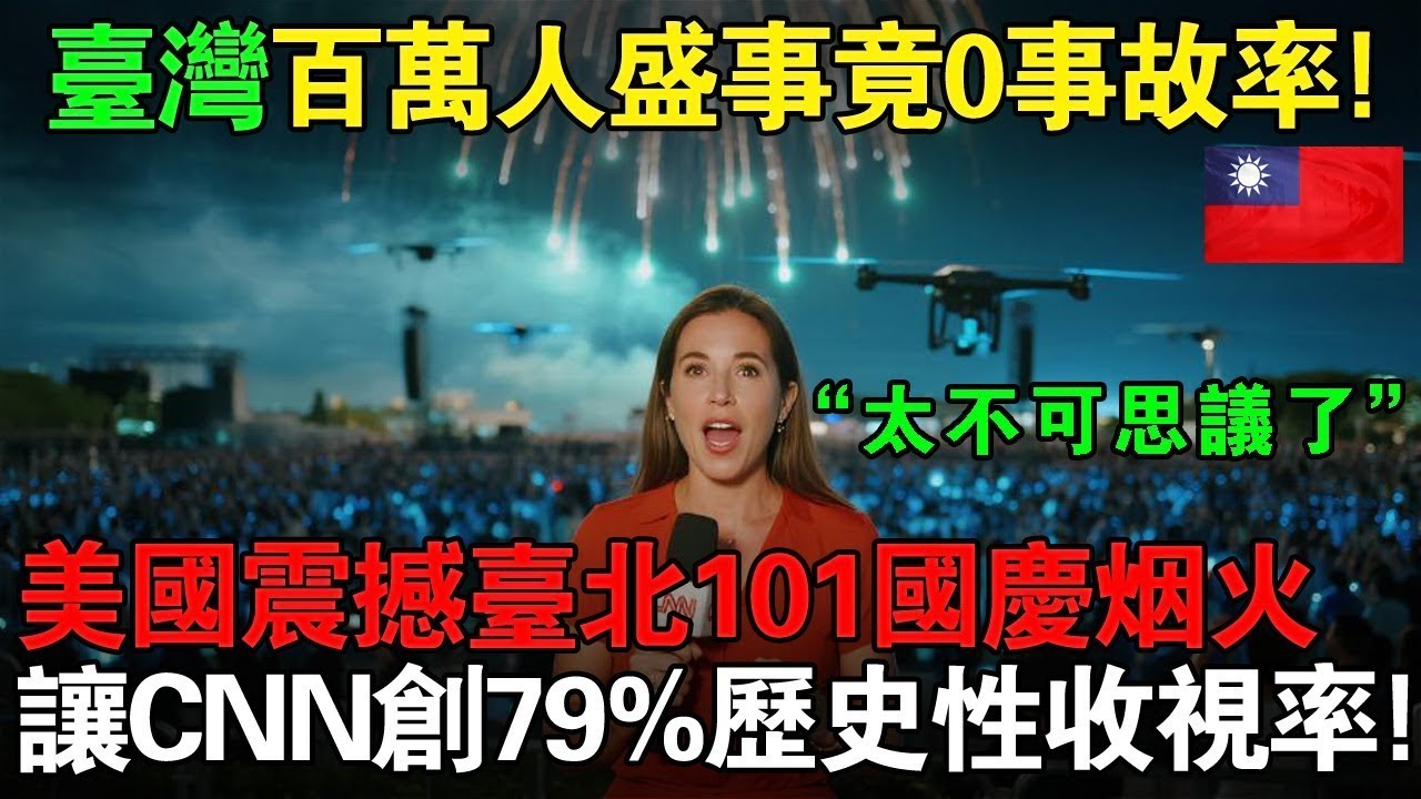 台灣百萬人盛事竟0事故率？！美國震撼台北101國慶煙火，讓CNN創79%歷史性收視率驚呆全球！#taiwan #台灣 #台灣故事 #台灣文化 #台灣科技 #台灣經濟