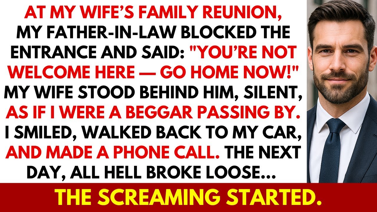 At My Wife’s Family Reunion, My In-Laws Blocked The Entrance and Said: 