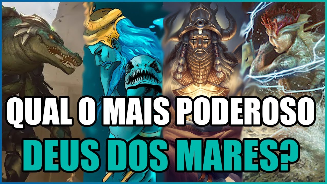 10 (OU MAIS) deuses dos MARES/ÁGUAS de VÁRIAS MITOLOGIAS - TIER LIST