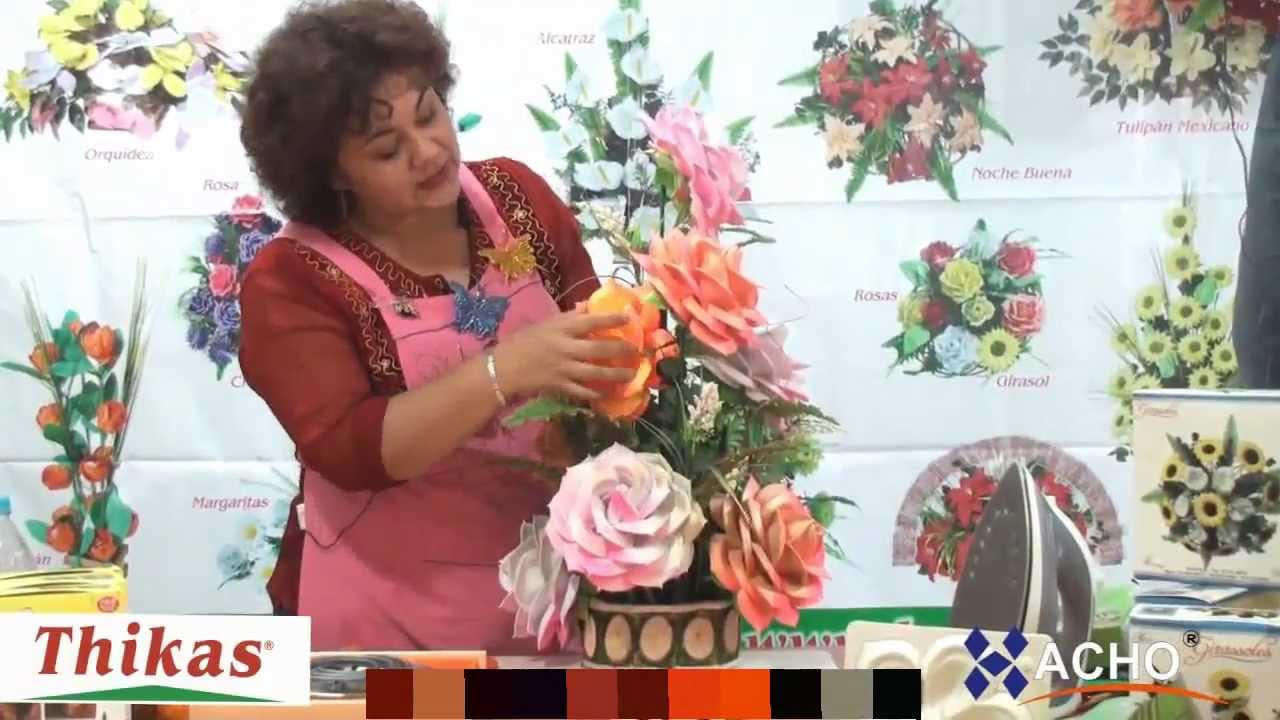 Rosas Moldes de Flores para hacer Arreglos Florales en Fomi, Goma EVA HD