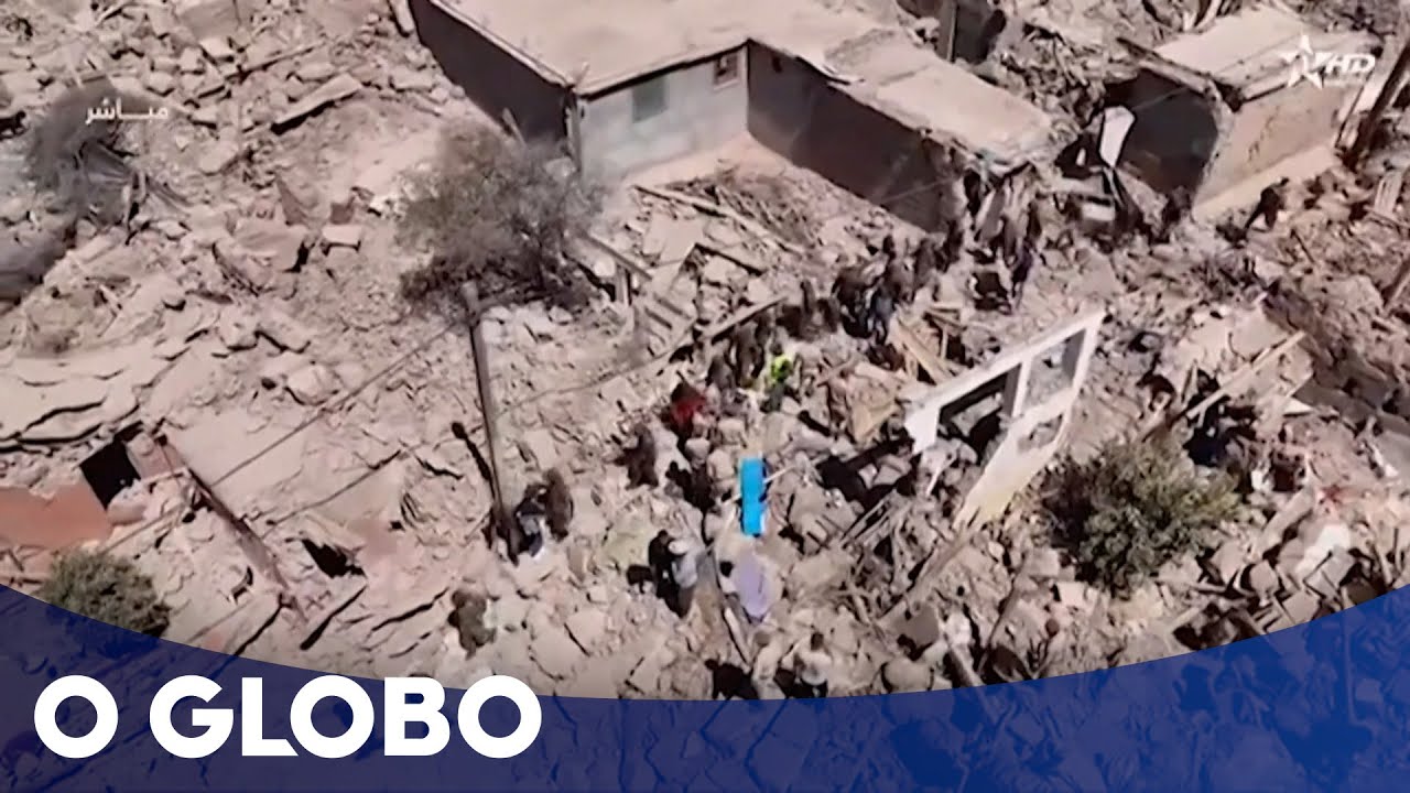 Imagens de drone mostram estragos causados por terremoto no Marrocos