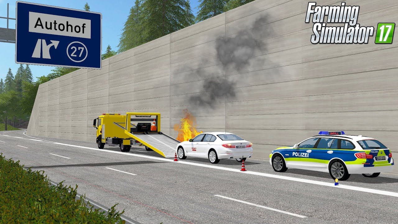 LS17 - Praktikant zerstört BMW und wird vom ADAC auf Autobahn von Bauhof Weber abgeschleppt🚧💥