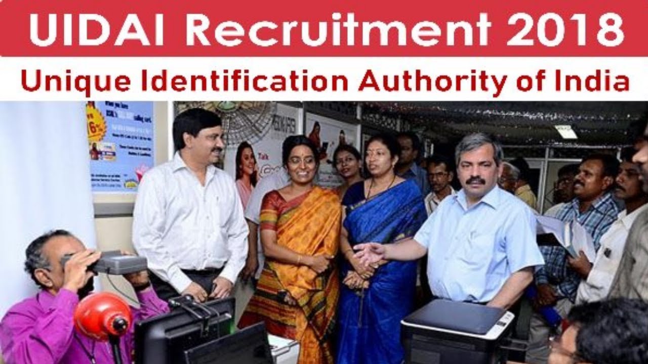 UIDAI Recruitment - Various SO & ASO Posts - All Over India Jobs - Apply Online