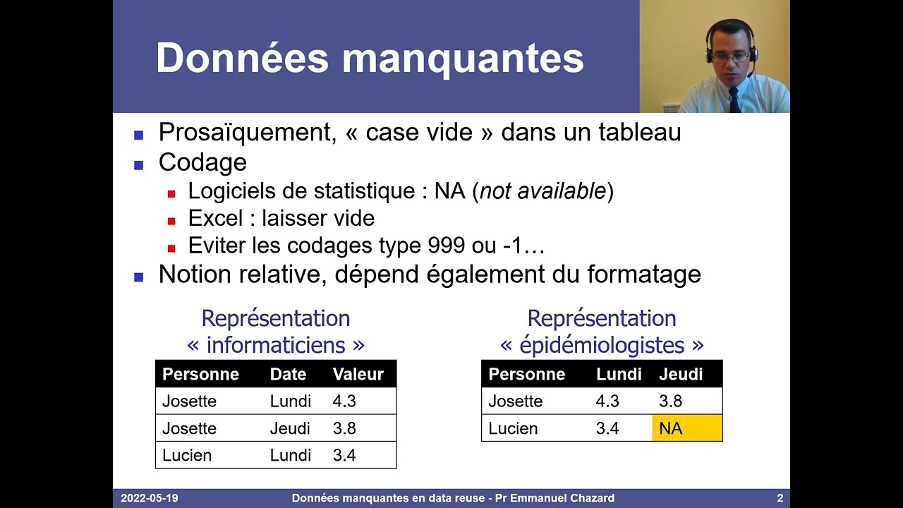 Imputation de données manquantes en recherche en santé