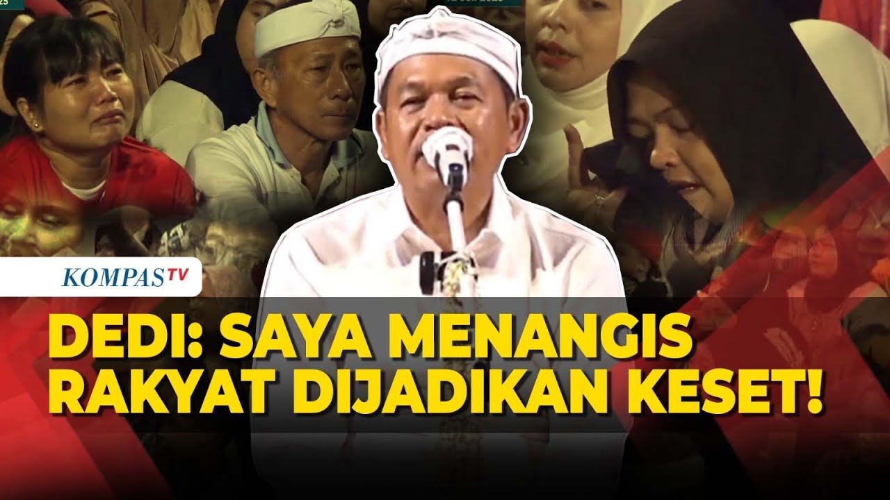 [FULL] Suara Bergetar Dedi Mulyadi saat Bahas Sengsara Rakyat, Disambut Tepuk Riuh Warga