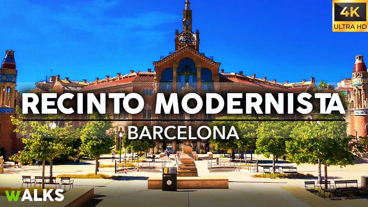 БАРСЕЛОНА 🇪🇸 Познакомьтесь с МОДЕРНИСТСКИМ КОМПЛЕКСОМ | Пешая экскурсия 4K
