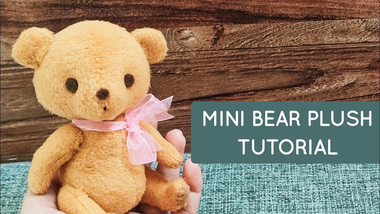 The PERFECT Beginner Sewing Project: Easy Mini Bear Plush | Pattern Available 