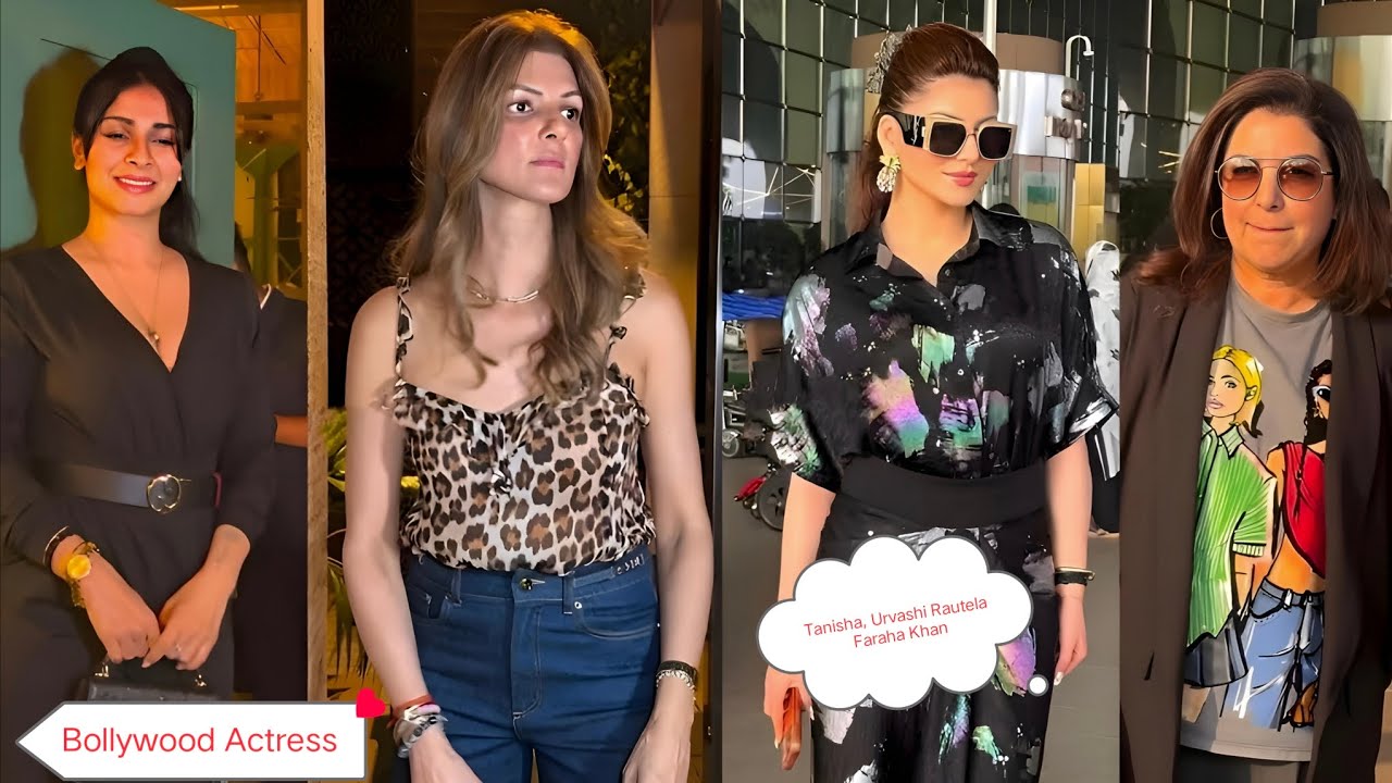 Bollywood Actresses Tanisha, Urvashi Rautela and Faraha Khan New Viral Video 🔥  #bollywood