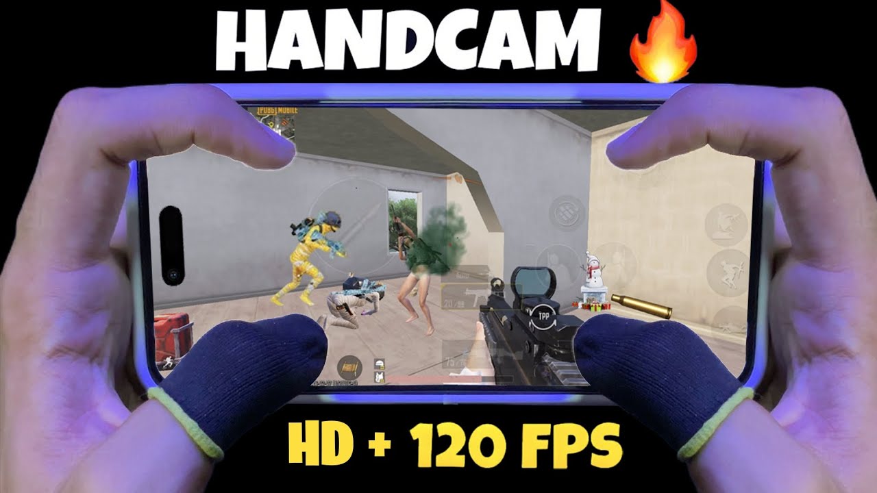 Iphone 15 Pro PUBG Test Gameplay HD + 120 FPS | 4 Fingers + Handcam 🔥 in 2026