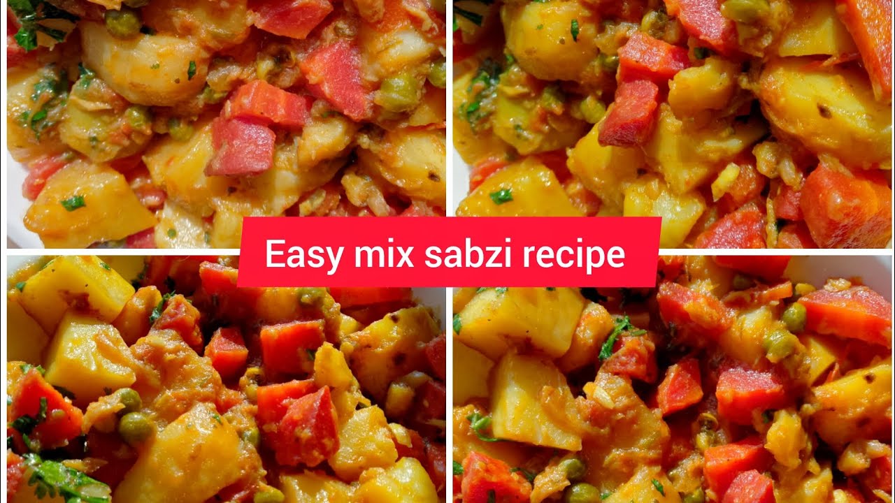 Easy mix vegetable (sabzi) recipe #homemade #healthy