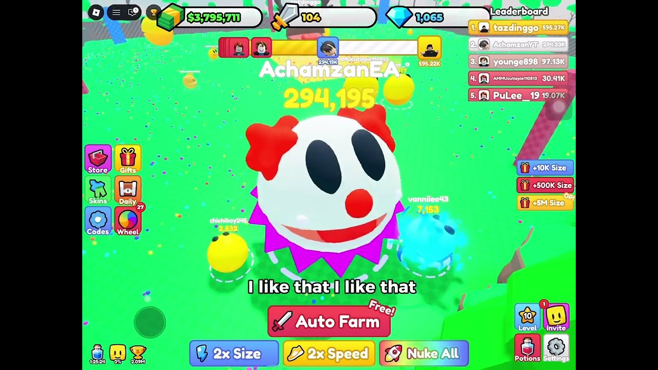 A Challange If I die 2 times in Eating Balls Simulator the video ends...