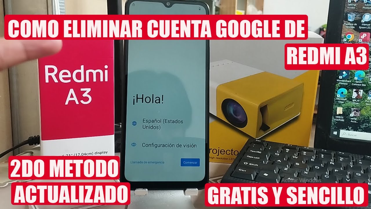 COMO ELIMINAR CUENTA GOOGLE DE REDMI A3 (2DO METODO ) ACTUALIZADO Y GRATIS (ANDROID 14 - 15 - ETC)