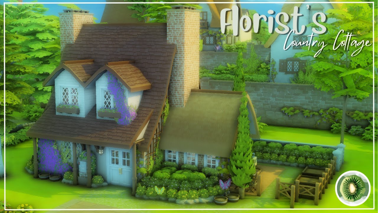 Small Florist's Country Cottage! 🥧🌷 | Speed-build | + Download Link | The Sims 4