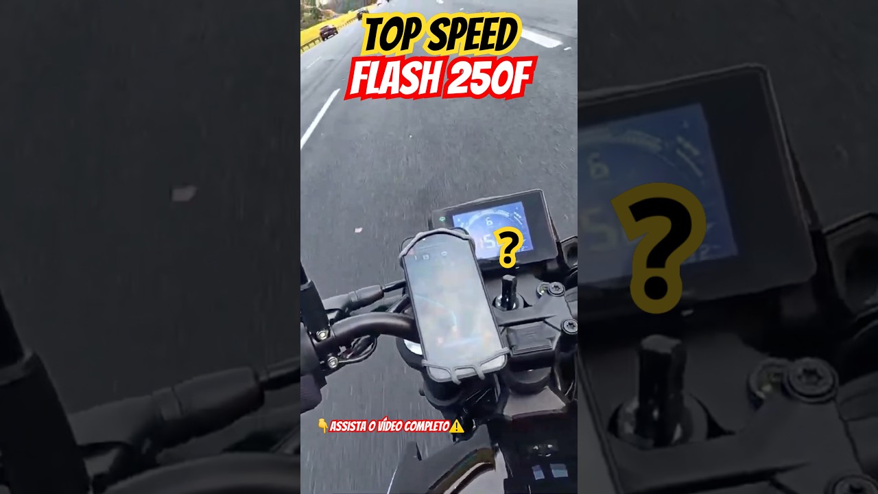 Confira o Top Speed da Shineray 250F a Minha Flash 250 