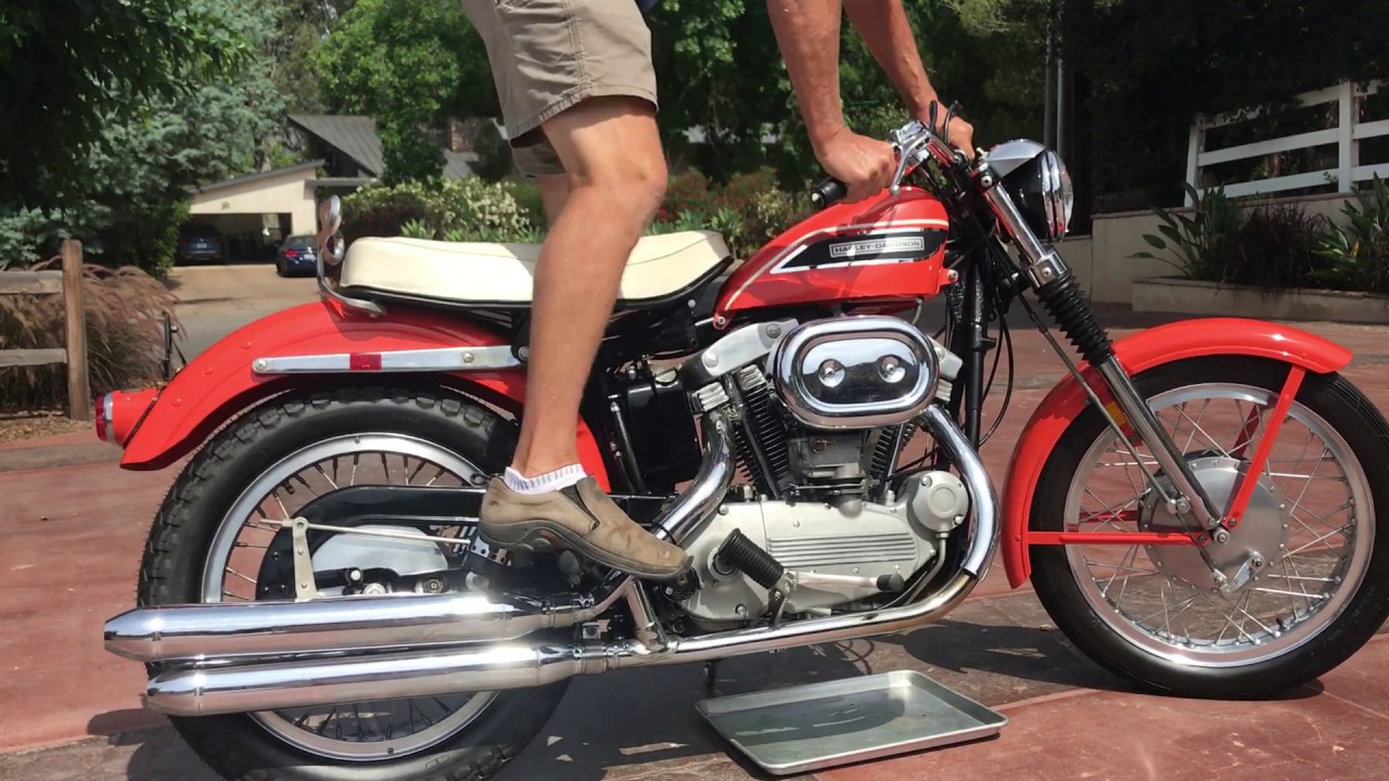 1969 Harley Davidson XLCH Sportster с холодным стартом