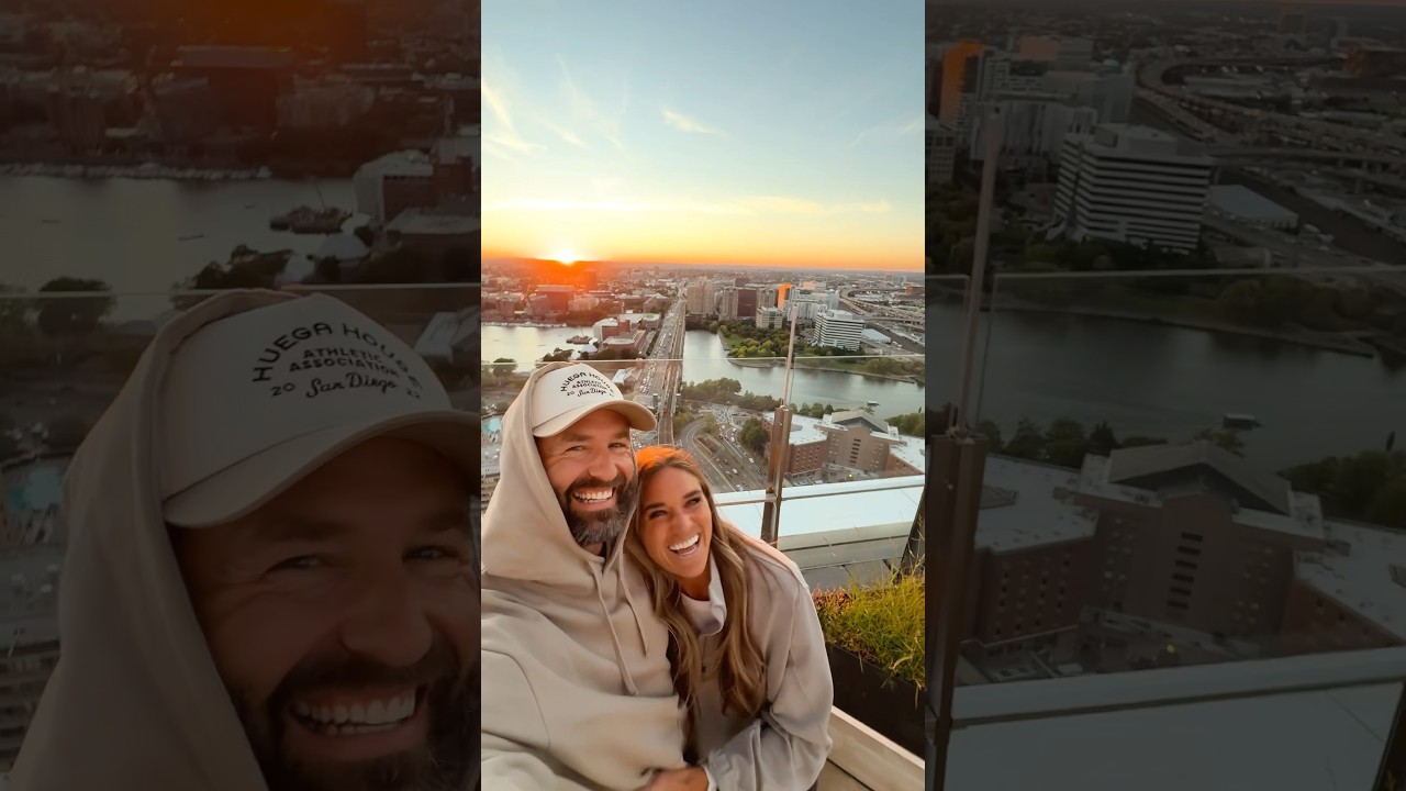 Rooftop sunsets in our new home🥰 