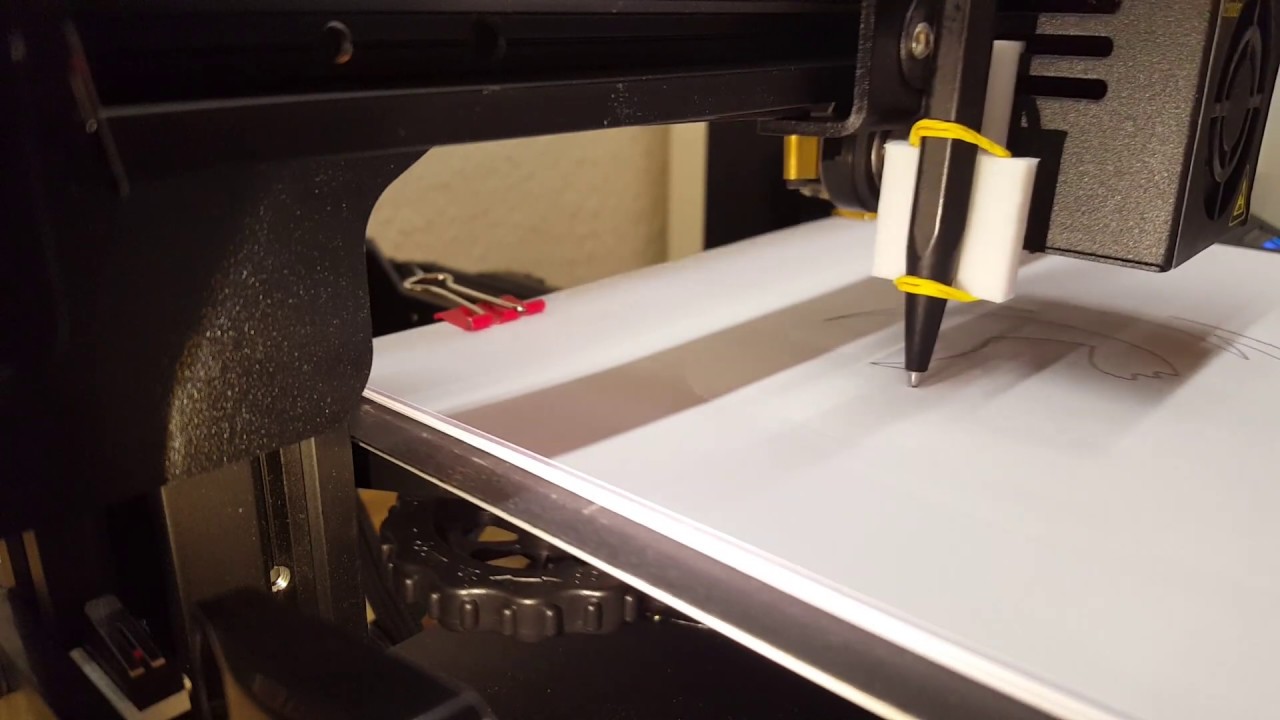 Creality Ender 3 (Pro) 3D Printer Plotter mod pen upgrade