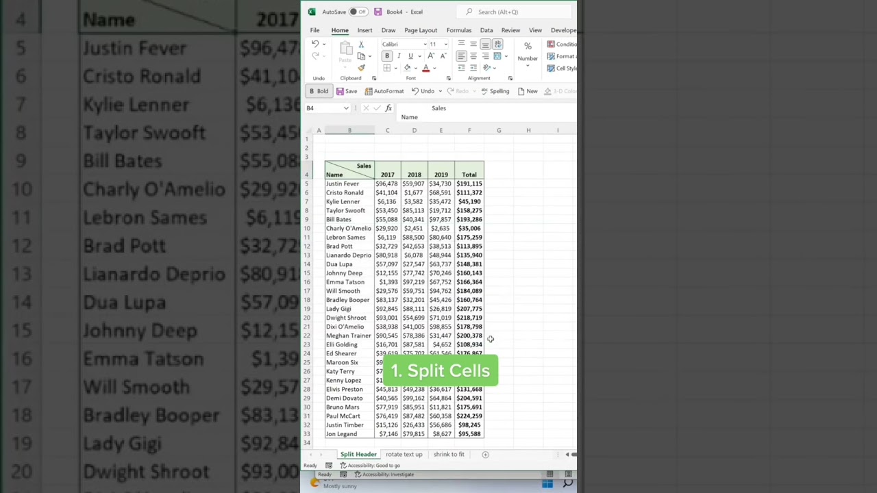 3 text formatting tips. #excel #sheets #shorts