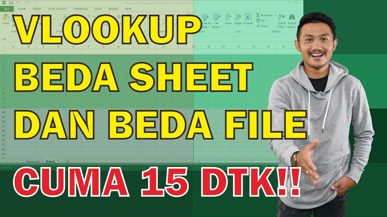TUTORIAL EXCEL || CARA VLOOKUP EXCEL BEDA SHEET DAN BEDA FILE || vlookup excel tutorial indonesia