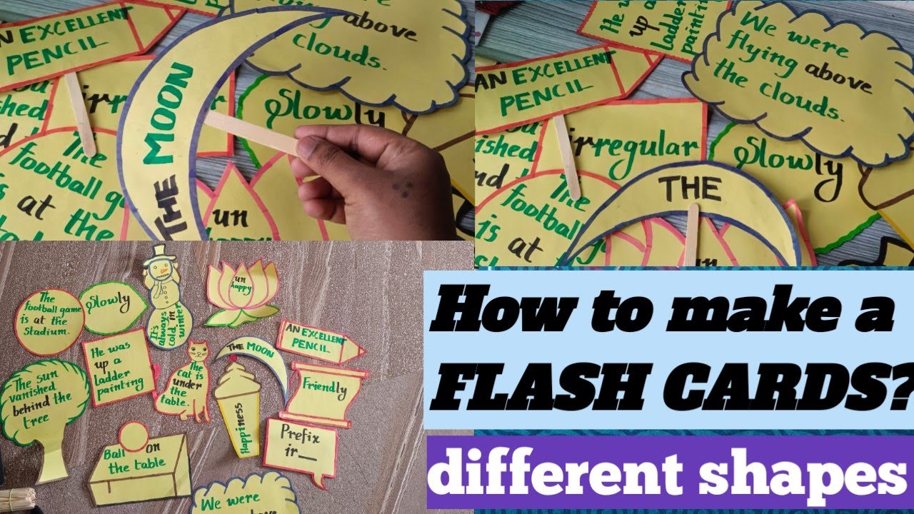 HOW TO MAKE A FLASH CARDS FOR ENGLISH MAJOR?
