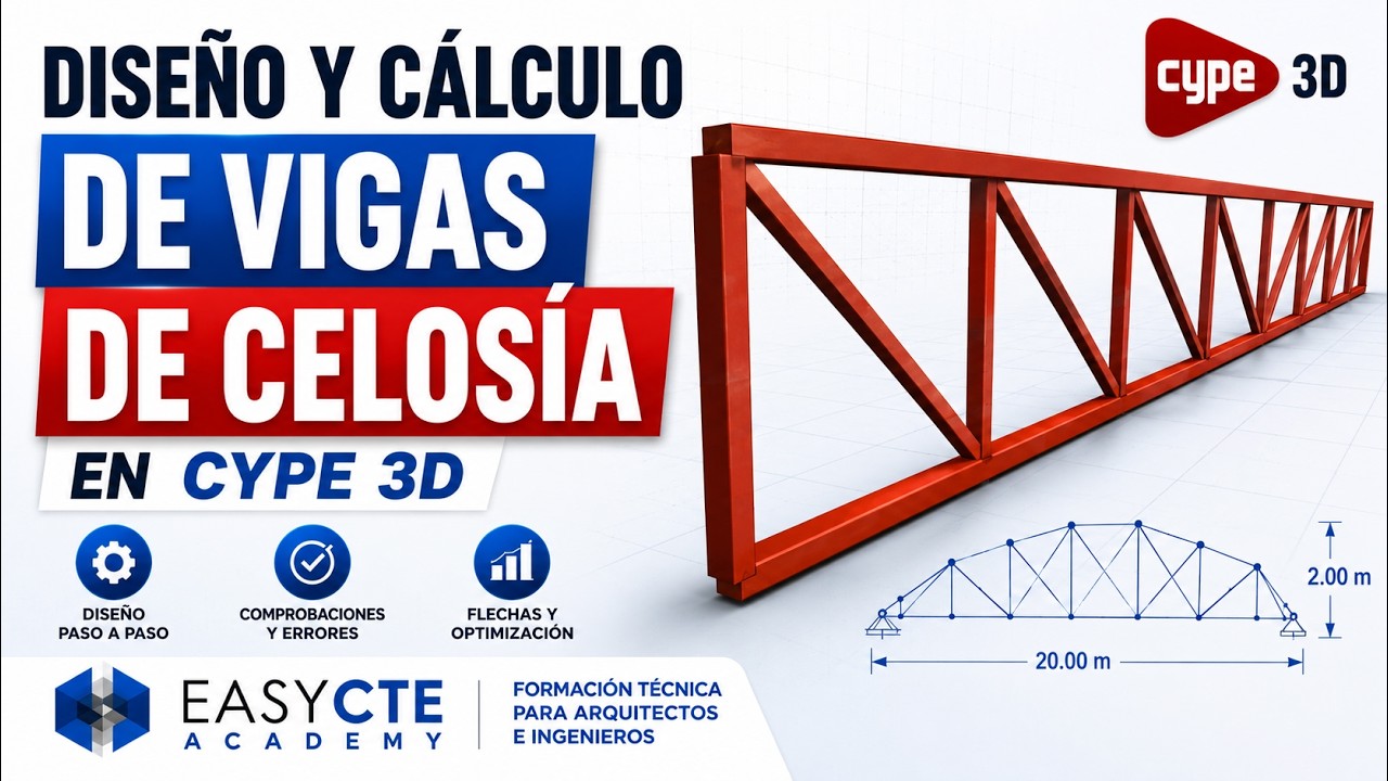 Cómo diseñar y calcular viga celosía, viga triangulada.