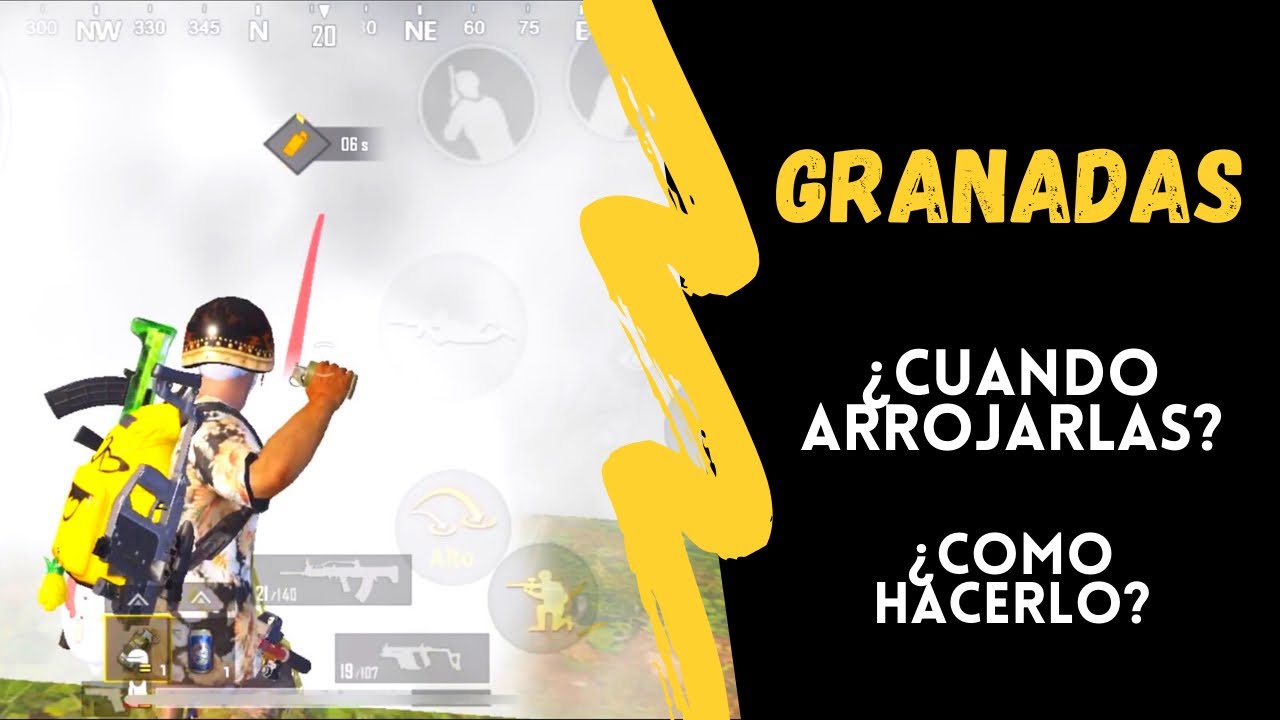 Cuando y cómo arrojar granadas en PUBG mobile | Tips y consejos