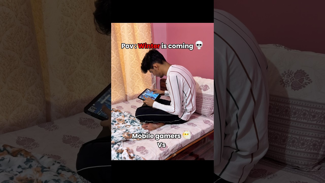 Now pc gamers will struggle 😭 #winter #mobile #gamers #cold #winterarc #struggle #shortsfeed