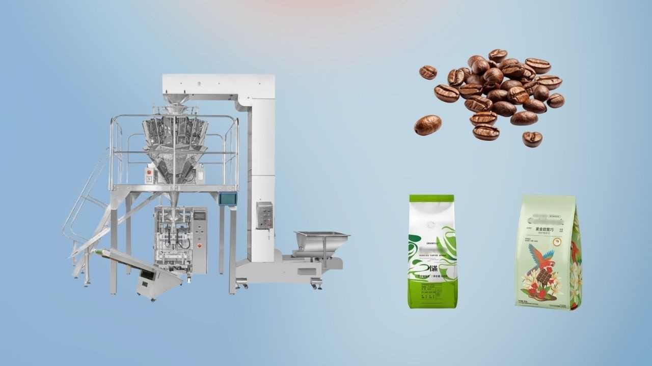 How to Pack Coffee Beans with One-Way Valve? 520 Vertical Packaging Machine in Action