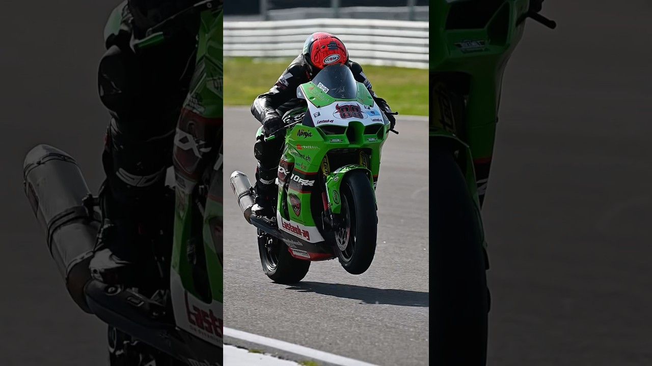 Kawasaki Ninja ZX10RR 💚 Moc, prędkość i wheelie na prostej! 🔥🏍️ #ZX10RR #Kawasaki #moto