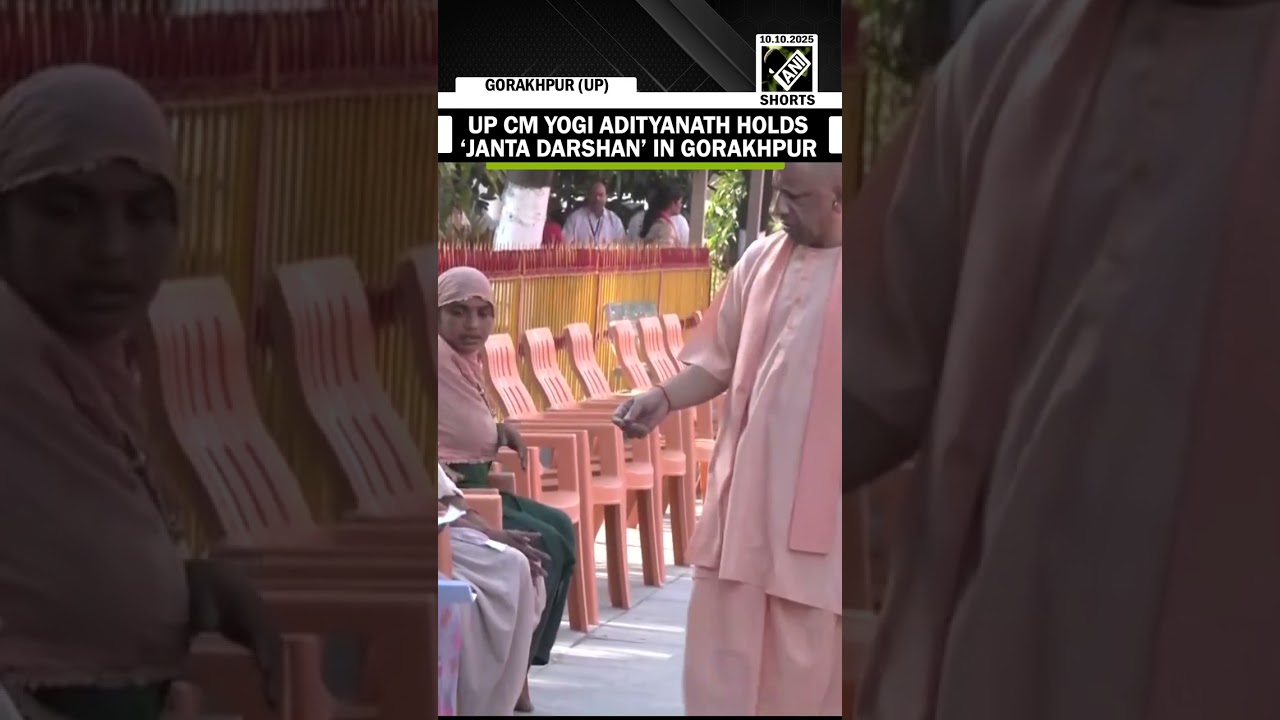 CM Yogi Adityanath addresses public grievances during 'Janta Darshan' in Gorakhpur