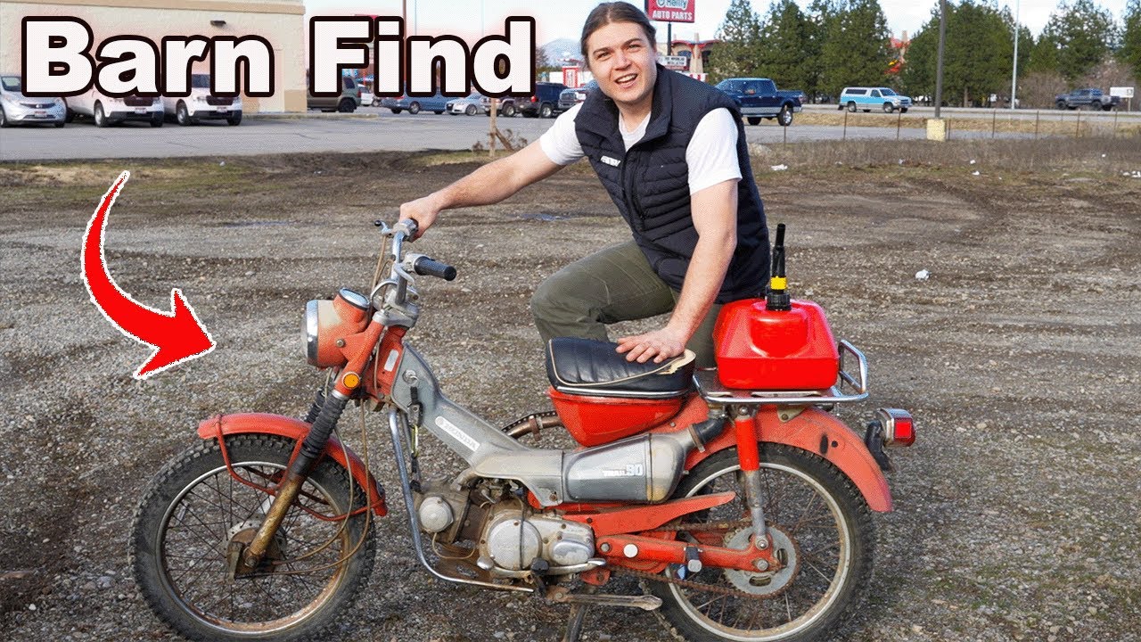 Заброшенный Honda Trail 90. Будет ли он работать через 10+ лет?