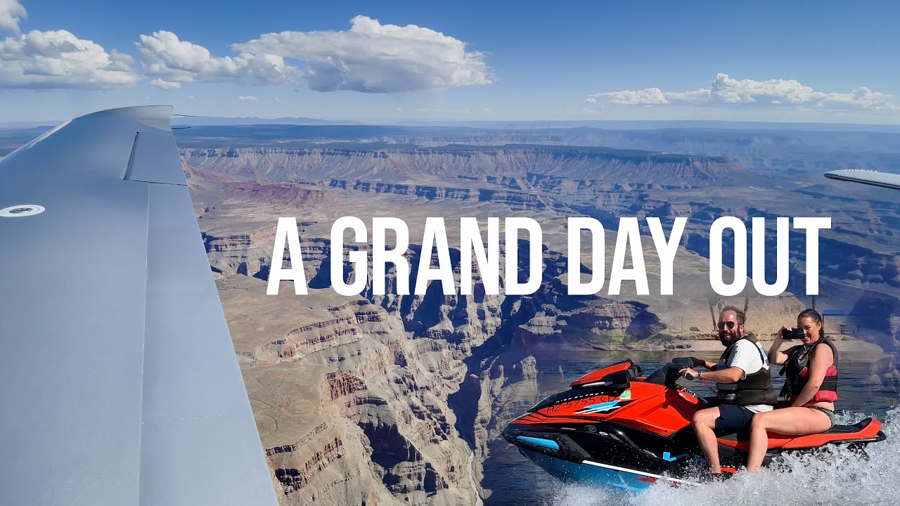 Flying a Cirrus SR22 over the GRAND CANYON then JET SKIING down the Colorado River