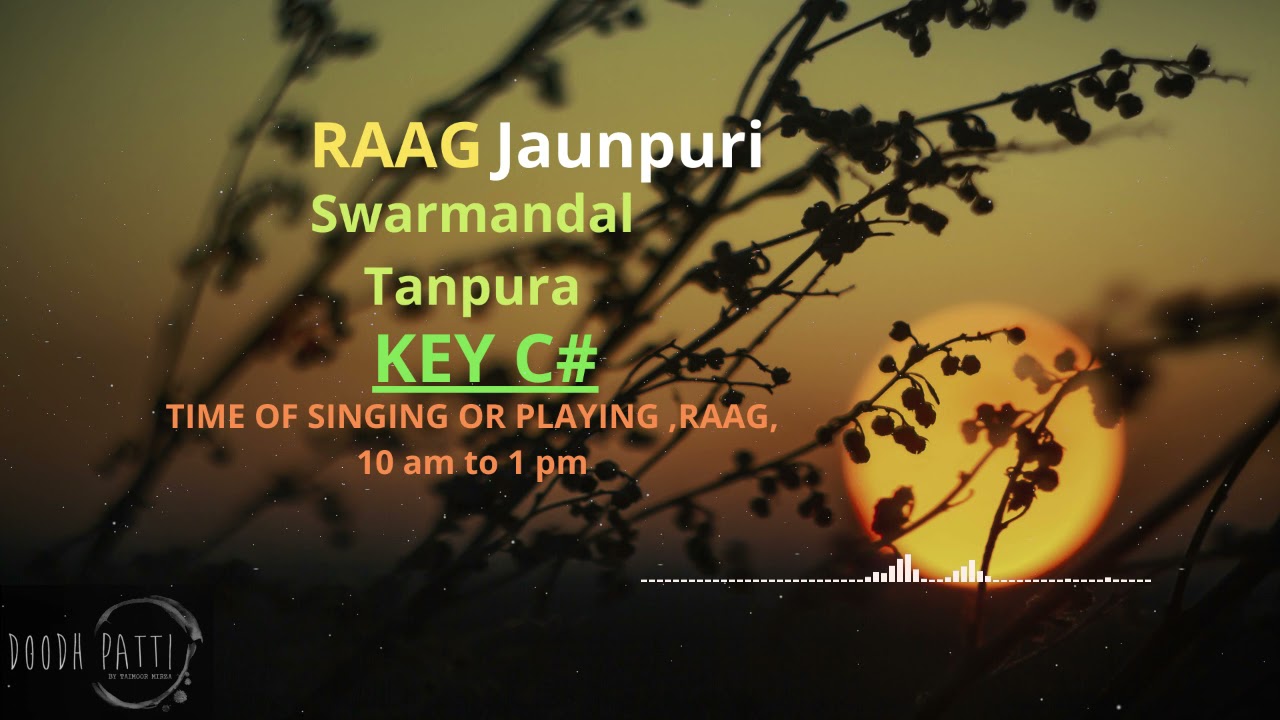 Key C Sharp  Raag  ,Jaunpuri, SwarMandal &Tanpura' For Meditation practices Instrument &Vocals