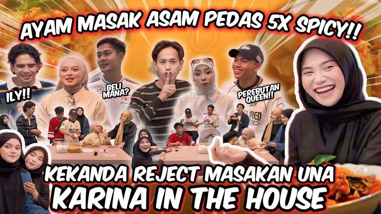 ASAM PEDAS AYAM 5X SPICY | KANDA TAK SUKA MASAKAN UNA TAPI TETAP MAKAN SEBAB ADA MACHI 