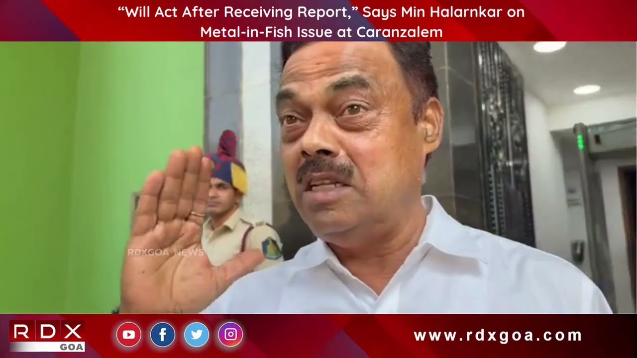 “Will Act After Receiving Report,” Says Min Halarnkar on Metal in Fish Issue at Caranzalem