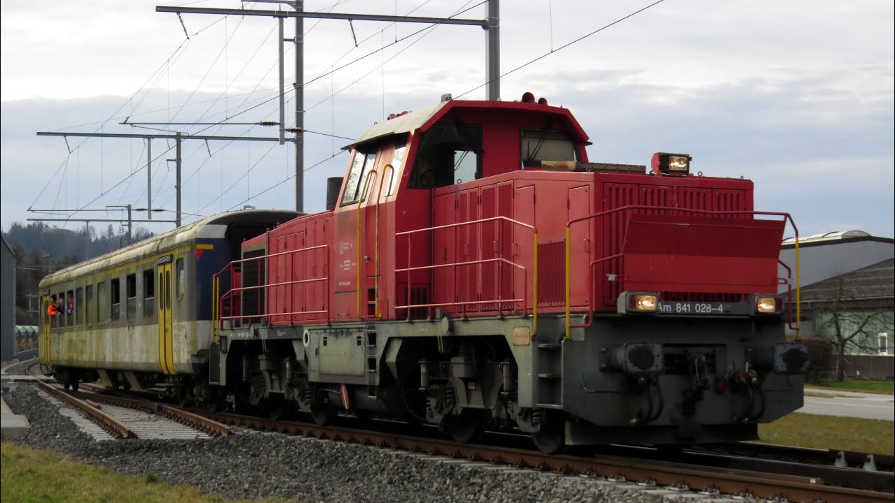 Переезд AB EW II 074 - Verein Dispopendel через Эмменталь в Лангнау | SwissRails